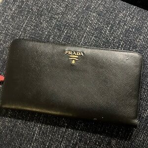 Black Prada wallet